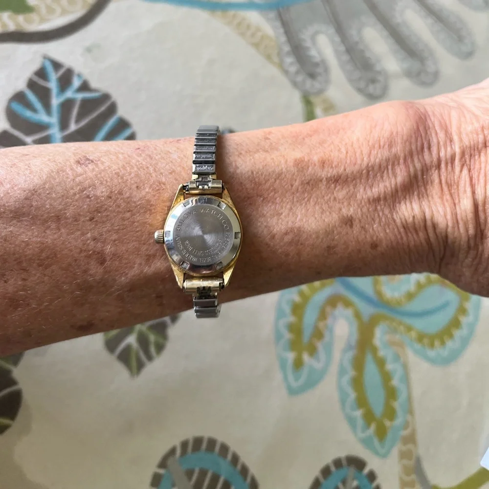 Caravelle watch by Bulova with Speidel stretch band.